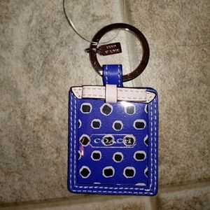 Coach photo holder keychain